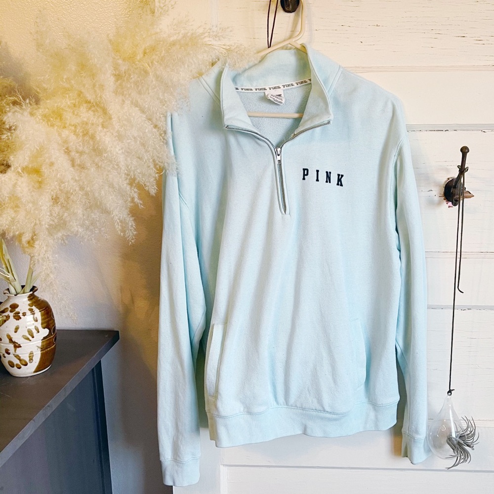 Pink Victoria’s Secret 3/4 Zip Up